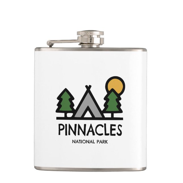 Pinnacles National Park Hip Flask (Front)
