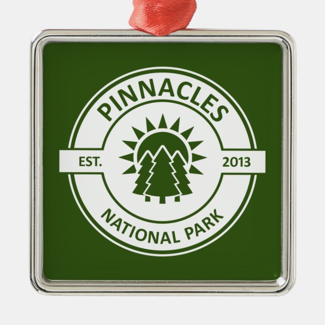 Pinnacles National Park Sun Trees Metal Tree Decoration (Front)