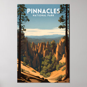 Pinnacles National Park Vintage Poster