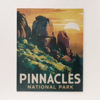 Pinnacles National Park Watercolor Illustration Jigsaw Puzzle