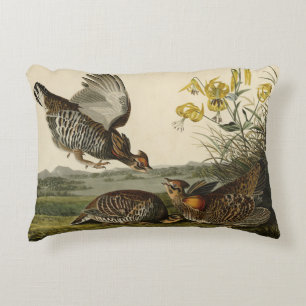 Pinnated Grouse (Grous) Audubon's Birds of America Decorative Cushion
