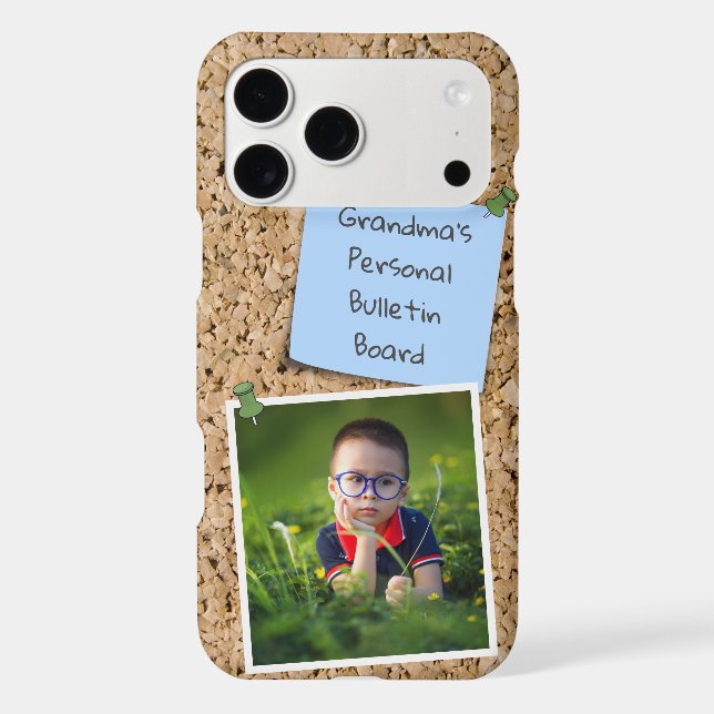 Pinned Blue Note Template Custom Photo (Back)