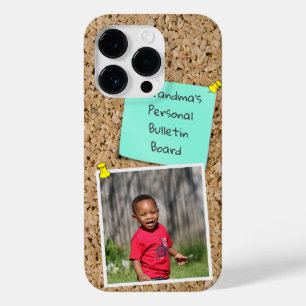 Pinned Teal Note Template Custom Photo Case-Mate iPhone 14 Pro Case