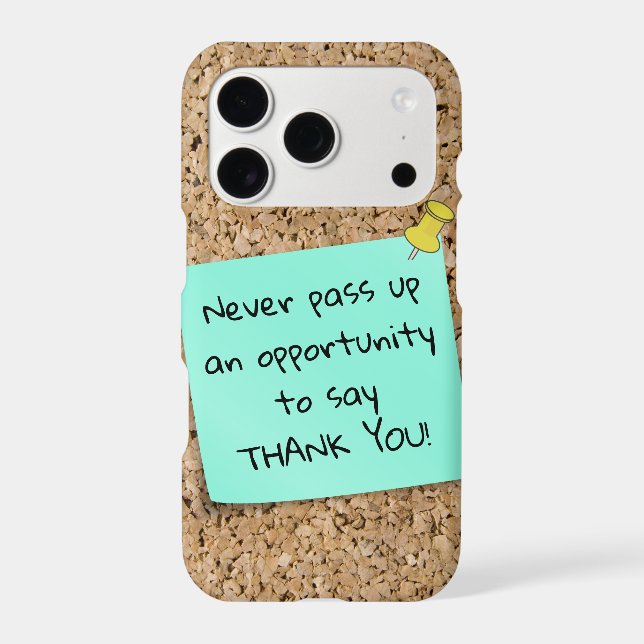 Pinned Teal Note Template Message Cork Board (Back)