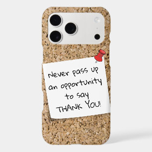 Pinned White Note Template Message Cork Board