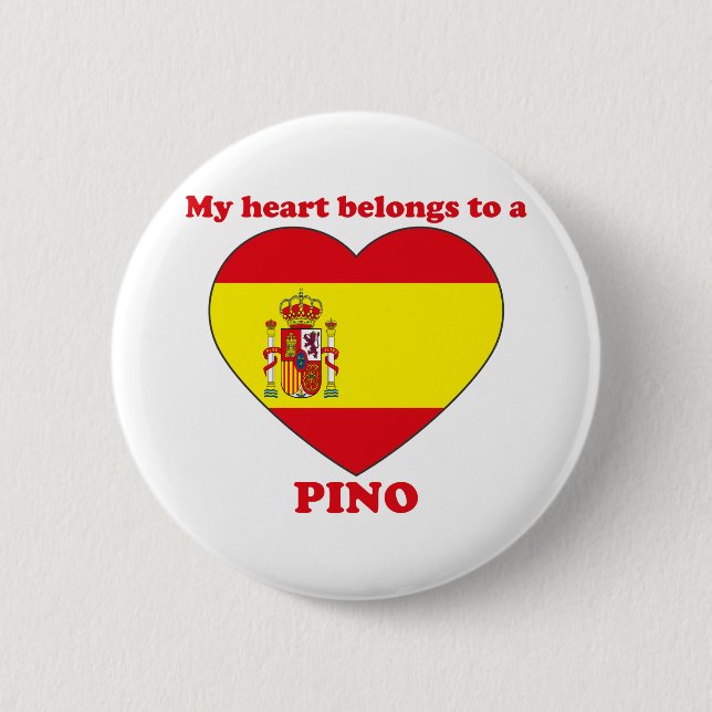 Pino 6 Cm Round Badge (Front)