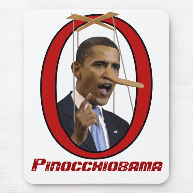 Pinocchiobama Mouse Pad (Front)
