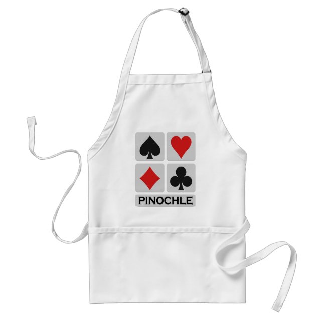 Pinochle apron - choose style & colour (Front)