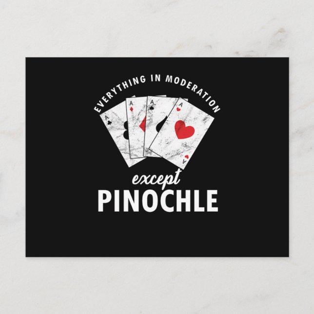 Pinochle Binocle Penuchle Cards Game Gift (Front)