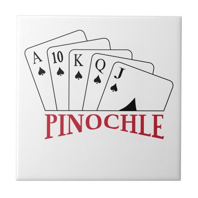 Pinochle Cards Tile (Front)