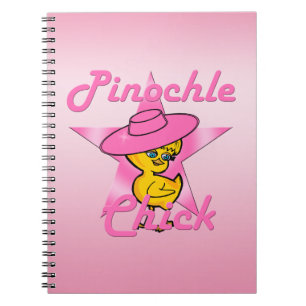 Pinochle Chick #8 Spiral Notebook