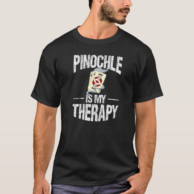 Pinochle Game Rules Cards Double Deck Points T-Shirt (Front)