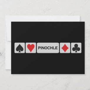 Pinochle invitation - customise