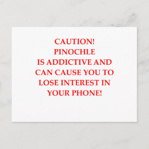 PINOCHLE POSTCARD