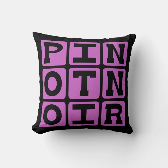 Pinot Noir, Red Wine Cushion (Front)