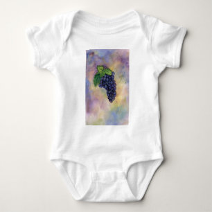 Pinot Noir Wine Grapes Baby Bodysuit