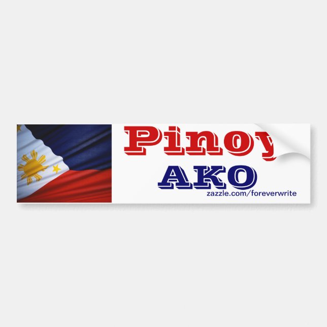 Pinoy ako bumper sticker (Front)