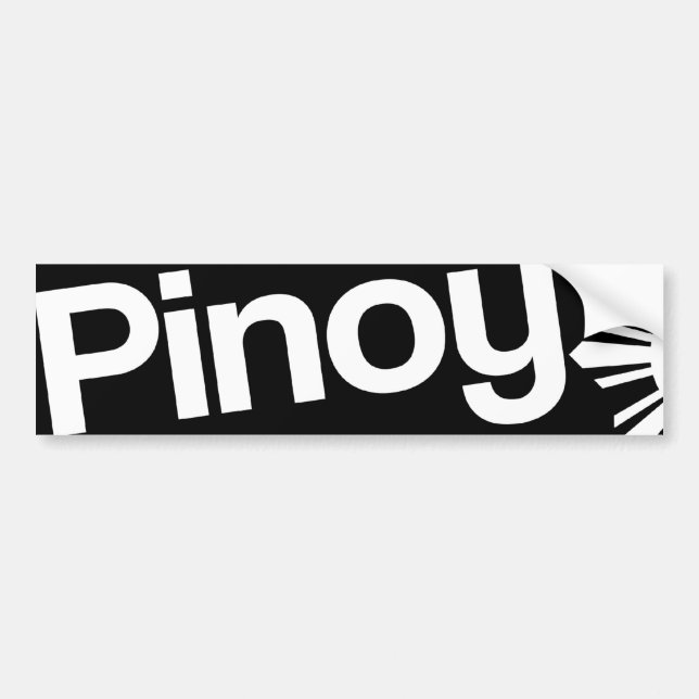 Pinoy Bumper Sticker (Front)