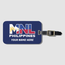 Pinoy Designs "MNL PHI" Customised Luggage Tag