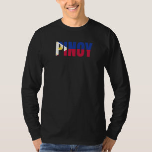 Pinoy Filipino Flag Sun Love Pinoy Asian Phillipin T-Shirt
