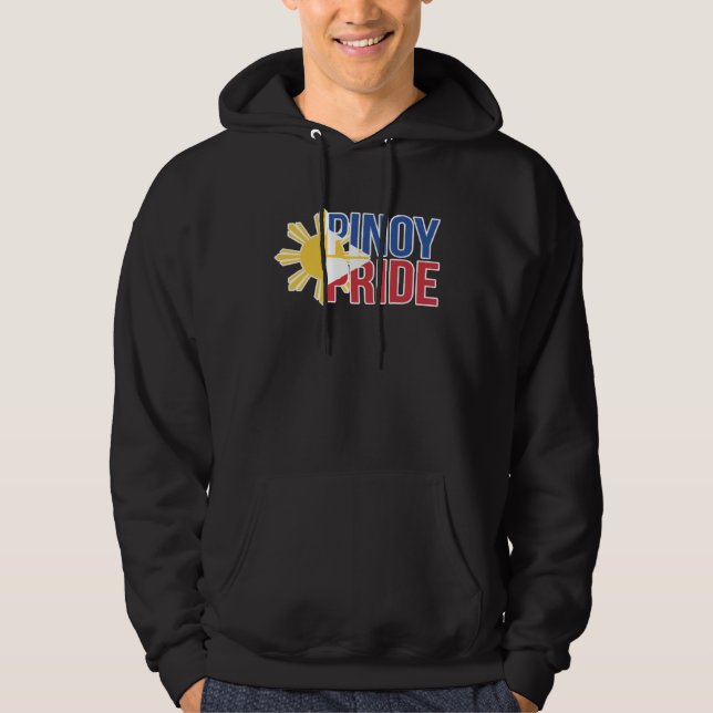 Pinoy Pride Filipino Pinay Philipines Hoodie (Front)