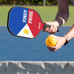 PINOY PRIDE Monogram Philippines Filipino Flag Pickleball Paddle