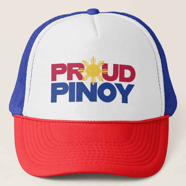 PinoyDesigns "Proud Pinoy" Trucker Hat (Front)