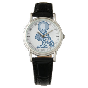 Pins and Needles Pete Skeleton with Book Watch