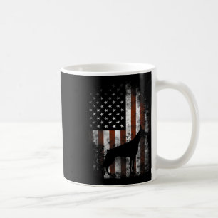 Pinscher American Flag Patriotic Gifts Coffee Mug