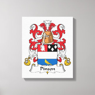 Pinson Family Crest Canvas Print