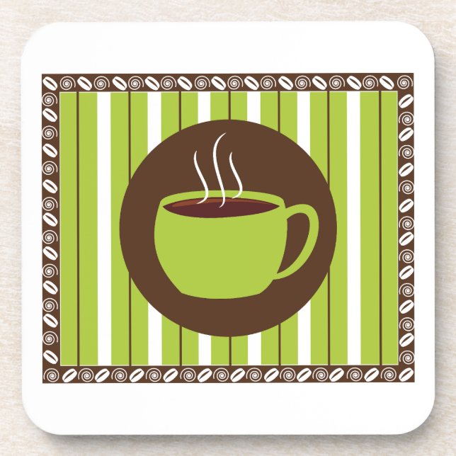 Pinstripe Coffee Coaster (Front)