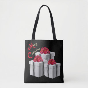 PinStripe Holiday Tote Bag
