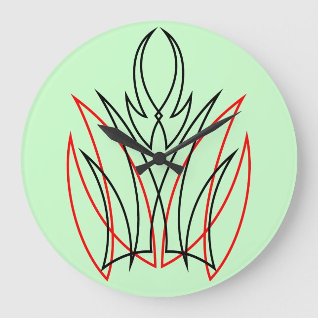 pinstripe large clock (Front)
