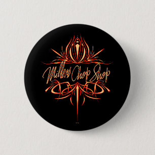Pinstripe Logo I 6 Cm Round Badge