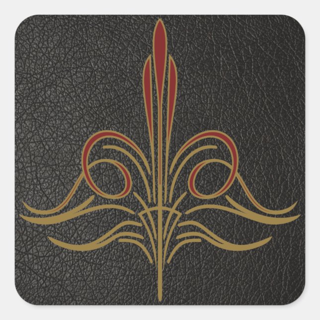 Pinstripe Square Sticker (Front)