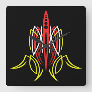 Pinstripe Square Wall Clock