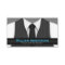 Pinstripe Suit Vest Tie Bartender Business Cards