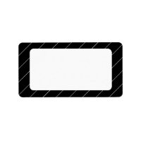 Pinstriped Black and White Blank Address Labels