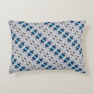 Pinstripes Orchid Pattern Pillow