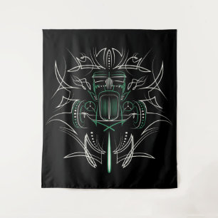 Pinstriping Hot Rod Tapestry