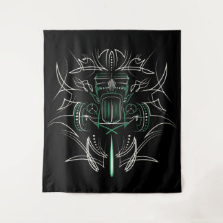 Pinstriping Hot Rod Tapestry