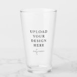 Pint Glass 16 oz. Tumbler<br><div class="desc">Customise your design in Templett. After you are done editing,  download your file in a JPG format (don't forget to turn on the bleed option). Upload your design here by clicking on the blue "Personalise" button.</div>