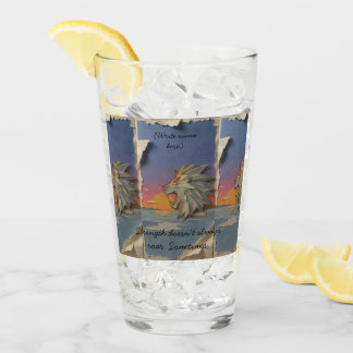 Pint Glass Awaken the Lion
