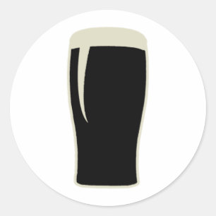 Pint o' Stout Classic Round Sticker