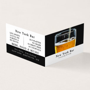 Pint of Beer, Pub/Brewery, Detailed Business Card