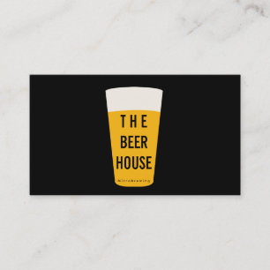 Pint of Beer Traditional Business Card