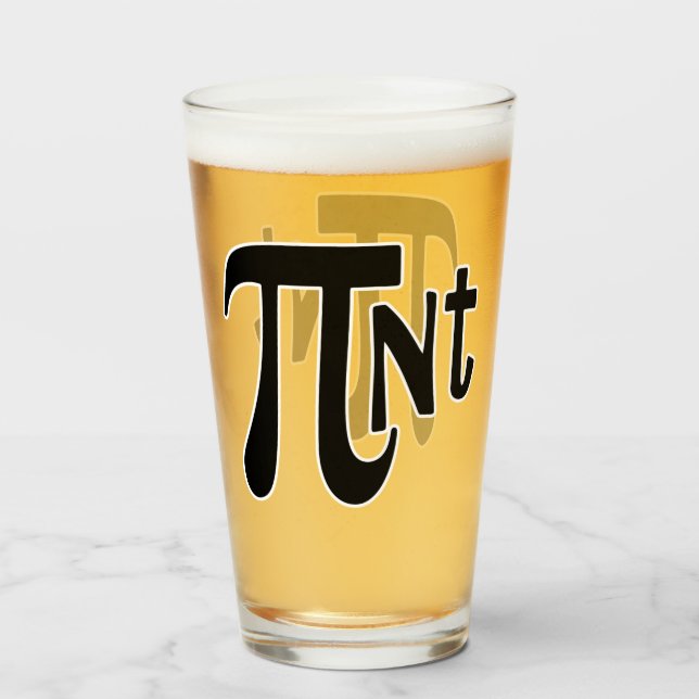 Pint Pi Glass (Back Filled)