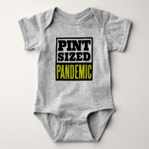 Pint-Sized Pandemic Unisex Hipster Baby One-Piece Baby Bodysuit