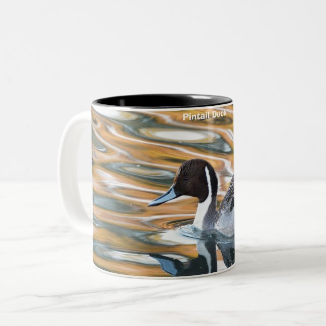 Pintail Duck Two-Tone Coffee Mug (Front Left)