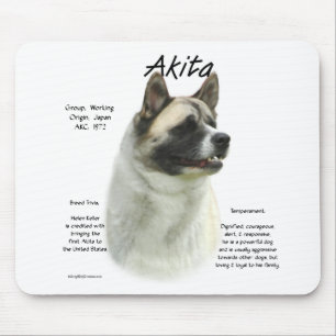 Pinto Akita History Mouse Pad